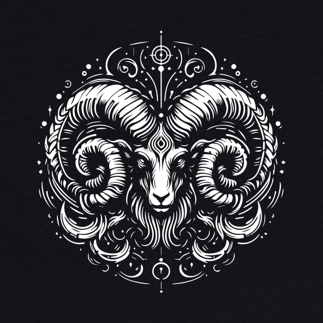 Aries zodiac sign astrology by Batshirt